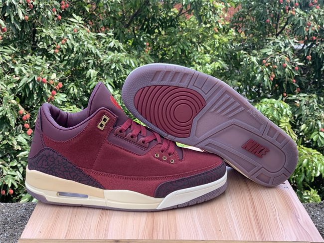 Men's Running weapon Air Jordan 3 Red Shoes 0144
